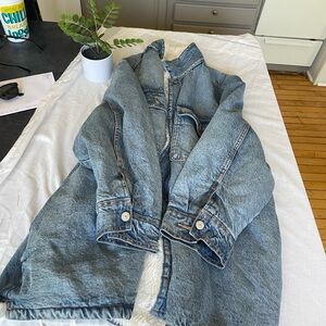 Fur lined Old Navy jean jacket